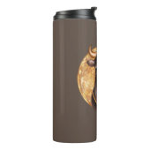 Bouteilles Isothermes taureau noir sur or, mignon taureau 2021, année du (Tourné sur la gauche)