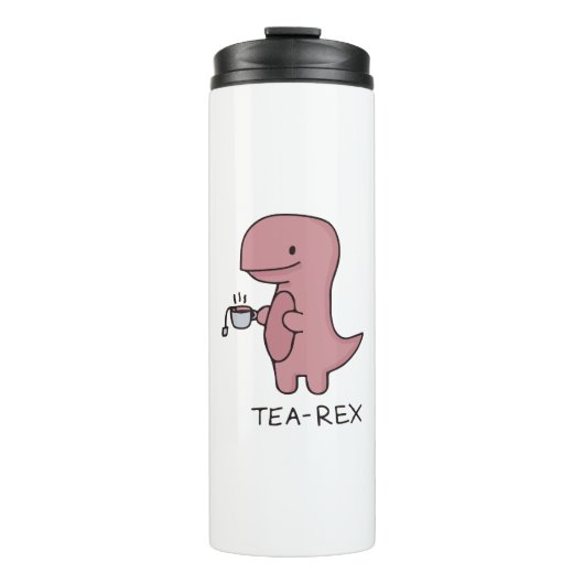 Bouteilles Isothermes Tea-Rex, dinosaure mignon, T-rex drôle (Devant)