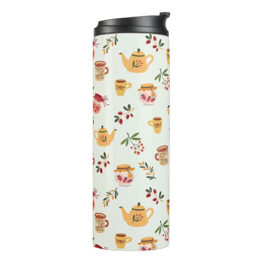 Bouteilles Isothermes Tea Time Motif sans faille (Tourné sur la gauche)