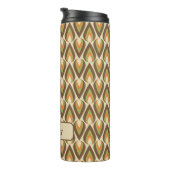 Bouteilles Isothermes Teardrops géométriques Brown, Orange, Vert Rétro (Tourné sur la droite)