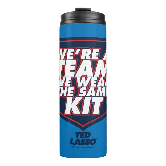 Bouteilles Isothermes Ted Lasso | Nous sommes une équipe de typographie (Devant)