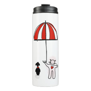 Bouteilles Isothermes Téléphone papier peint chat chien parapluie chien