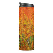 Bouteilles Isothermes "Tempête neurale" Orange jaune Abstrait (Tourné sur la droite)