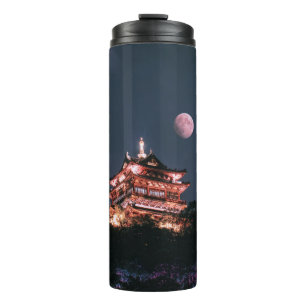 Bouteilles Isothermes TEMPLE Brown ET BLANC SOUS PLEINE LUNE