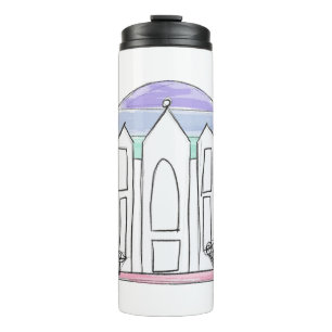 Bouteilles Isothermes Temple LDS Salt Lake City coucher de soleil arc-en