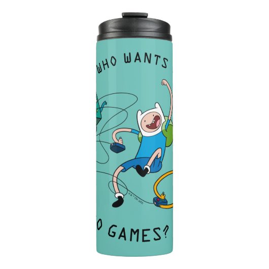 Bouteilles Isothermes Temps d'aventure | Finn & Jake Jouer avec BMO (Devant)