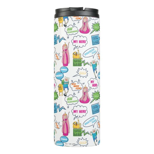 Bouteilles Isothermes Temps d'aventure | Motif d'appel de caractères (Dos)