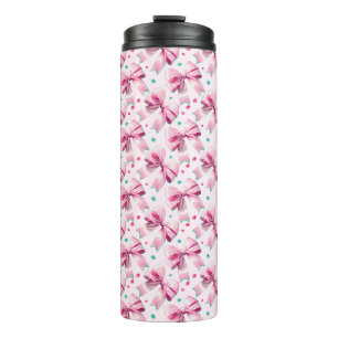 Bouteilles Isothermes Tendance motif de nœud papillon coquette rose avec