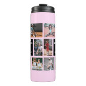 Bouteilles Isothermes Tennis 7 Photo collage Pink nom de l'équipe (Devant)