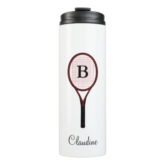 Bouteilles Isothermes Tennis Racket Design Travel Mug Tumblings thermiqu (Devant)