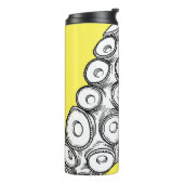 Bouteilles Isothermes Tentacle Octopus de couleur jaune clair (Tourné sur la gauche)