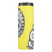 Bouteilles Isothermes Tentacle Octopus de couleur jaune clair (Dos)