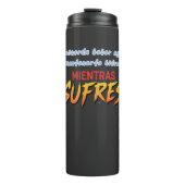 Bouteilles Isothermes Termo bebe agua mientras sufres (Devant)