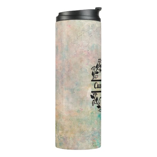 Bouteilles Isothermes Termo R Floral Monogram Letter (Tourné sur la gauche)