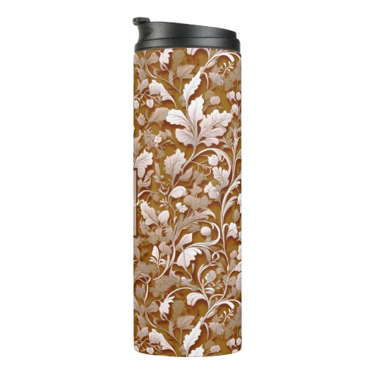 Bouteilles Isothermes Terracotta Burnt Orange Boho botanique moderne (Tourné sur la droite)