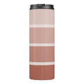 Bouteilles Isothermes Terracotta neutre | Ombre Stripes avec script (Dos)