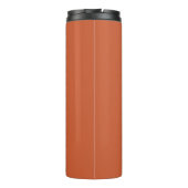 Bouteilles Isothermes Terracotta Orange Solide Couleur Chaleureuse & Con (Dos)