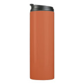 Bouteilles Isothermes Terracotta Orange Solide Couleur Chaleureuse & Con (Tourné sur la droite)