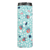 Bouteilles Isothermes Terrazzo Funny Motif géométrique avec les yeux (Dos)