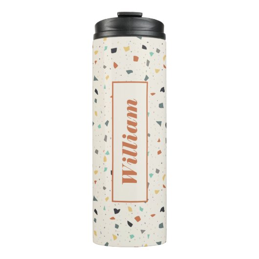 Bouteilles Isothermes Terrazzo Tile Confetti Style Moderne Personnalisé (Devant)