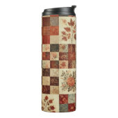 Bouteilles Isothermes Terre cuite Patchwork Quilt Rustique Boho Floral (Tourné sur la gauche)