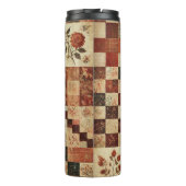Bouteilles Isothermes Terre cuite Patchwork Quilt Rustique Boho Floral (Dos)