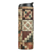 Bouteilles Isothermes Terre cuite Patchwork Quilt Rustique Boho Floral (Tourné sur la gauche)