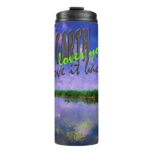 Bouteilles Isothermes Terre Notre maison Blue Summer Ciel et Eau