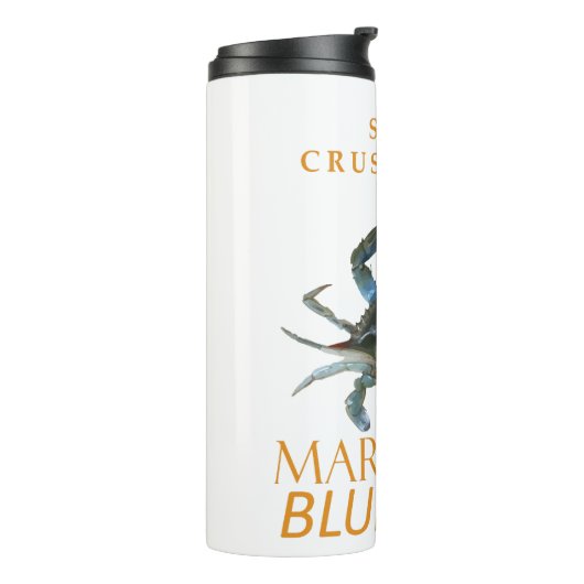 Bouteilles Isothermes Territoire du Maryland Crustacé Callinectes sapidu (Tourné sur la gauche)