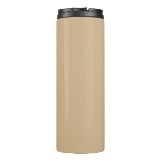 Bouteilles Isothermes Texte blanc bronzé Élégant Minimal Customisé (Dos)