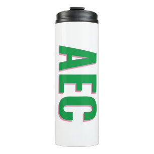Bouteilles Isothermes Texte d'ombre trois Monogramme moderne initial