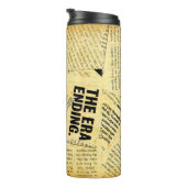 Bouteilles Isothermes Texte du journal de presse avec vieux papier (Tourné sur la droite)