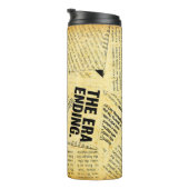 Bouteilles Isothermes Texte du journal de presse avec vieux papier (Tourné sur la droite)