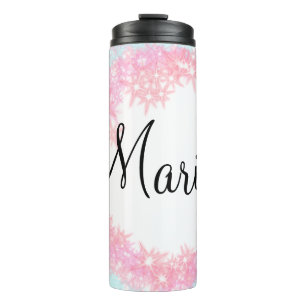 Bouteilles Isothermes texte féminin rose clair minimal simple ajoutez vo