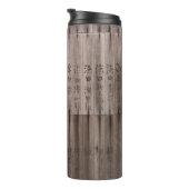 Bouteilles Isothermes Texte Kanji à bord (Tourné sur la droite)