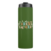 Bouteilles Isothermes Texte personnalisé du segment de forêt (Devant)