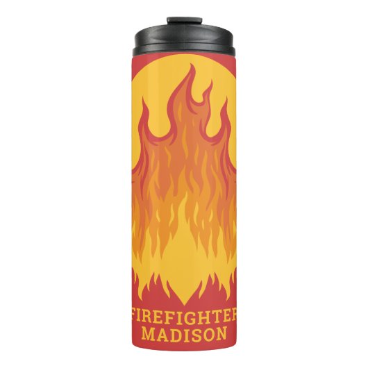 Bouteilles Isothermes Texte personnalisé Pompier à tambour (Devant)