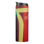 Bouteilles Isothermes textile blanc et rouge (Tourné sur la droite)