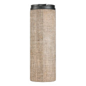 Bouteilles Isothermes Textile jute texture tissu brun (Dos)