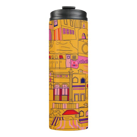 Bouteilles Isothermes Textile mexicain Design Motif sans couture (Devant)