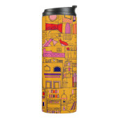 Bouteilles Isothermes Textile mexicain Design Motif sans couture (Tourné sur la gauche)