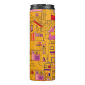 Bouteilles Isothermes Textile mexicain Design Motif sans couture (Dos)