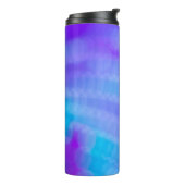 Bouteilles Isothermes textile rayé rose et bleu (Tourné sur la gauche)