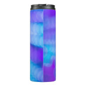 Bouteilles Isothermes textile rayé rose et bleu (Dos)