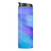 Bouteilles Isothermes textile rayé rose et bleu (Tourné sur la droite)