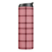 Bouteilles Isothermes Texture À damiers Tartan rouge (Tourné sur la gauche)
