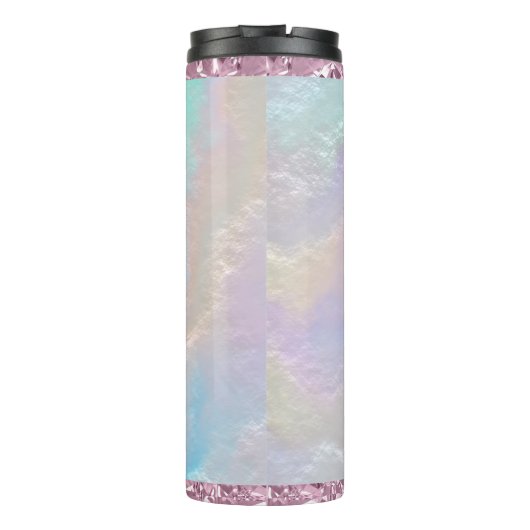 Bouteilles Isothermes Texture arc-en-ciel Abstraite et cristal rose (Dos)