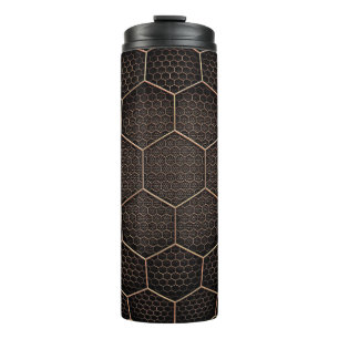 Bouteilles Isothermes texture Arrière - plan grille hexagonale d