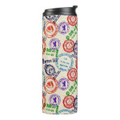 Bouteilles Isothermes Texture avec de vrais timbres. (Tourné sur la gauche)