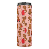 Bouteilles Isothermes Texture avec le nounours, coeurs (Dos)
